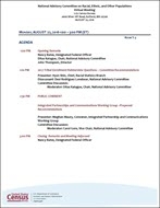 National Advisory Committee on Racial, Ethnic and Other Populations Virtual Meeting: August 22, 2016