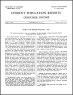 Income of the Nonfarm Population: 1946