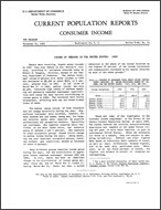 Income of Persons in the United States: 1952