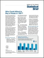 Statistical Brief: Who Could Afford to Buy a House in 1991?