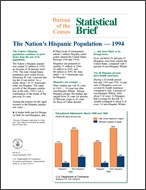 Statistical Brief: The Nation’s Hispanic Population — 1994