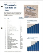 We asked... You told us: Index