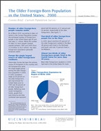 Census Brief: The Older Foreign-Born Population in the United States: 2000