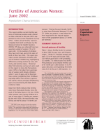 Fertility of American Women: June 2002