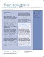 Alternative Income Estimates in the United States: 2003