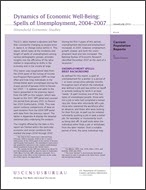 Dynamics of Economic Well-Being: Spells of Unemployment, 2004–2007