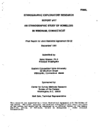 An Ethnographic Study of Homeless in Windham, Conecticutt