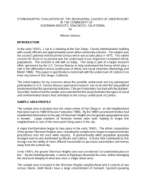 Ethnographic Evaluation of the Behavioral Causes of Undercount in the Community of Sherman Heights, San Diego, California