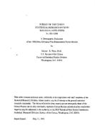A Demographic Evaluation of the 1988 Dress Rehearsal Post-Enumeration Survey Results