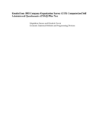 Results from 1993 Company Organization (COS) Computerized Self