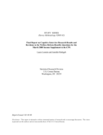Final Report on Cognitive Interview Research Results and Revisions to the Welfare Reform Benefits Questions for the March 2000 Income Supplement to the CPS