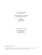 A Bayesian Approach to Estimating the Long Memory Parameter 