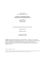 Language Use and Linguistic Isolation: Historical Data and Methodological Issues
