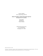 Report of Cognitive Testing of Decennial Long Form Developed by 212 Associates