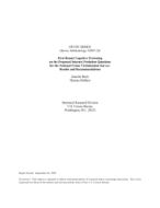 First Round Cognitive Pretesting on the Proposed Internet Predation Questions for the National Crime Victimization Survey: Results and Recommendations