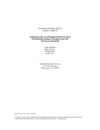 Exploration of the Use of Empirical Bayes Procedures for Estimating Changes in Occupancy Rate and Persons per Household