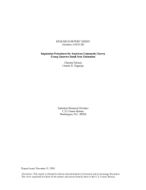 Imputation Procedures for American Community Survey Group Quarters Small Area Estimation