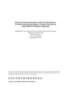 Who in the United States Sends and Receives Remittances? An Initial Analysis of the Monetary Transfer Data from the August 2008 CPS Migration Supplement