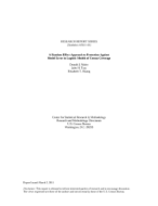 A Random Effect Approach to Protection Against Model Error in Logistic Models of Census Coverage