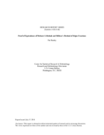 Proof of Equivalence of Webster's Method and Willcox's Method of Major Fractions