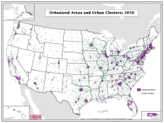 Urbanized Areas and Urban Clusters: 2010