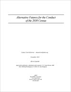 Alternative Futures for the Conduct of the 2030 Census