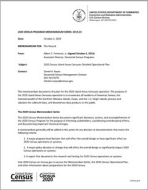 2020 Census Memorandum: 2019.24