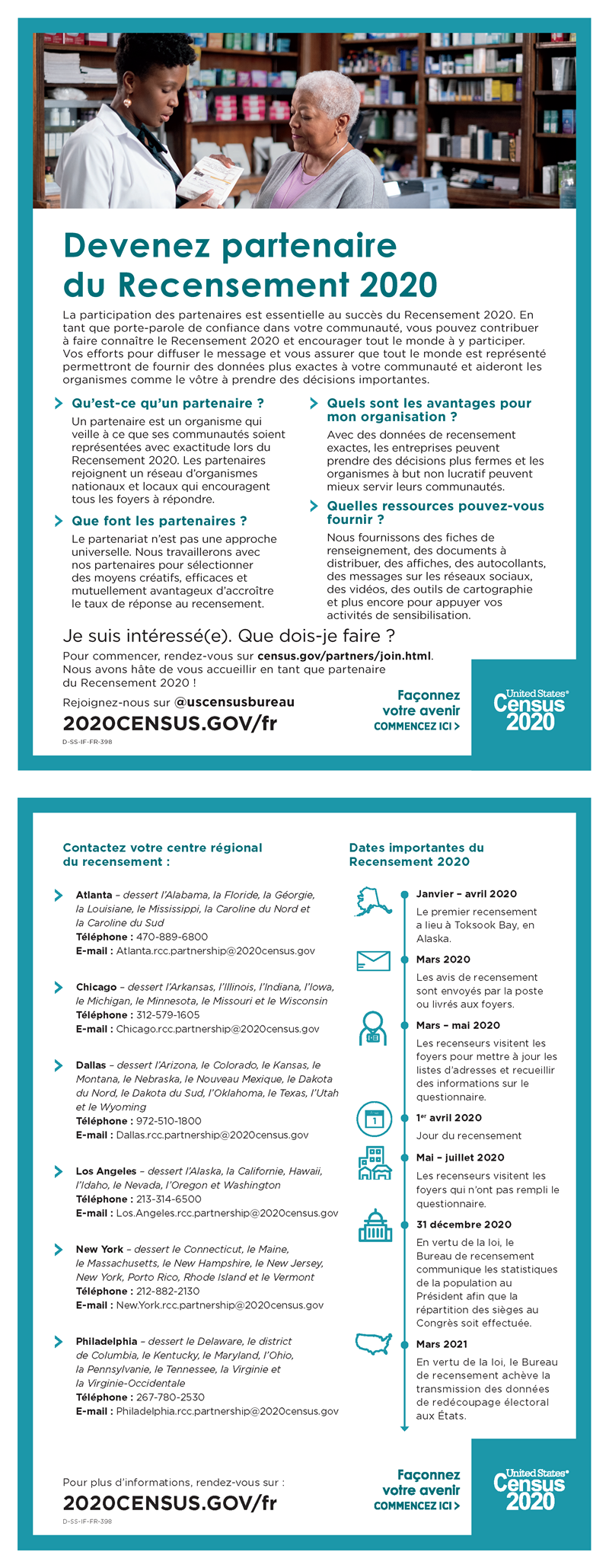 Devenez partenaire du Recensement 2020