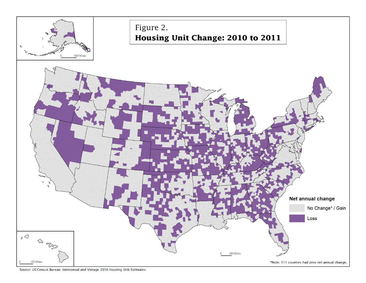 Figure 2. Housing Unit Change: 2010 to 2011
