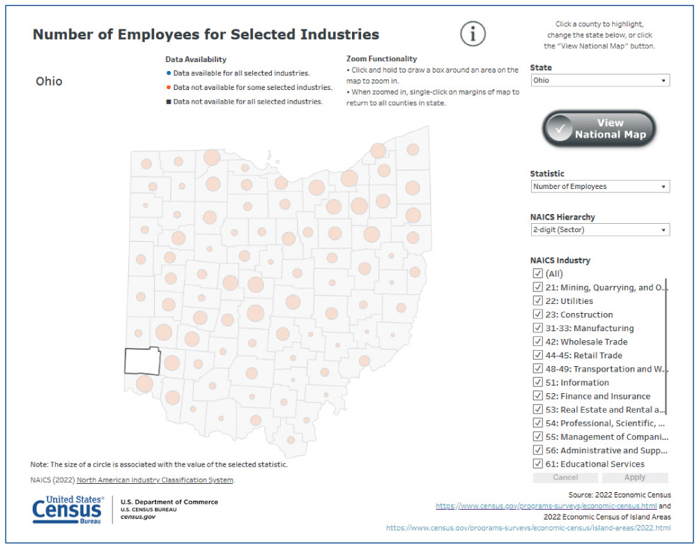 Selecting a Specific County