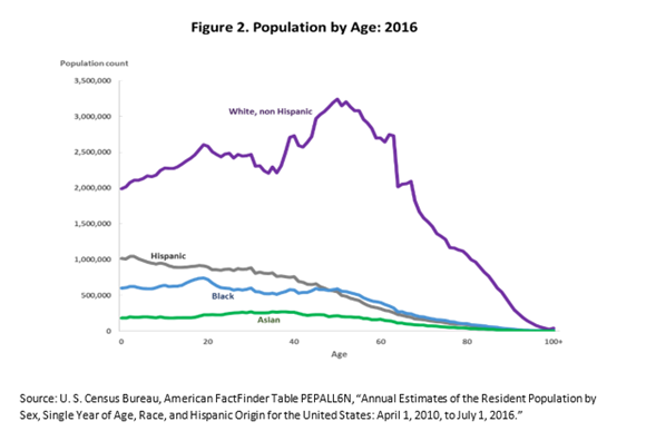 Figure 2. Population by Age: 2016