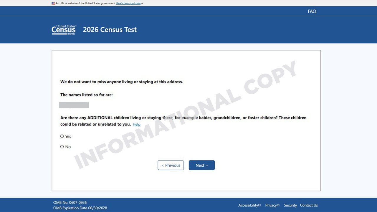 2026 Census Test ISR Screenshot: Anyone Else at Household