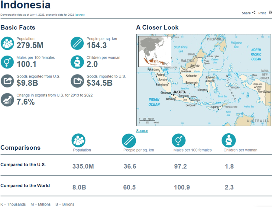 World Population Clock: Indonesia