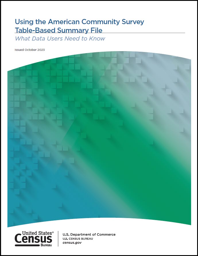 ACS Handbook for Table-Based Summary File Users