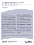 Sustainable Development Goals and the 2020 Round of Censuses