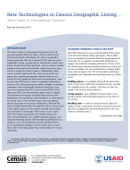New Technologies in Census Geographic Listing
