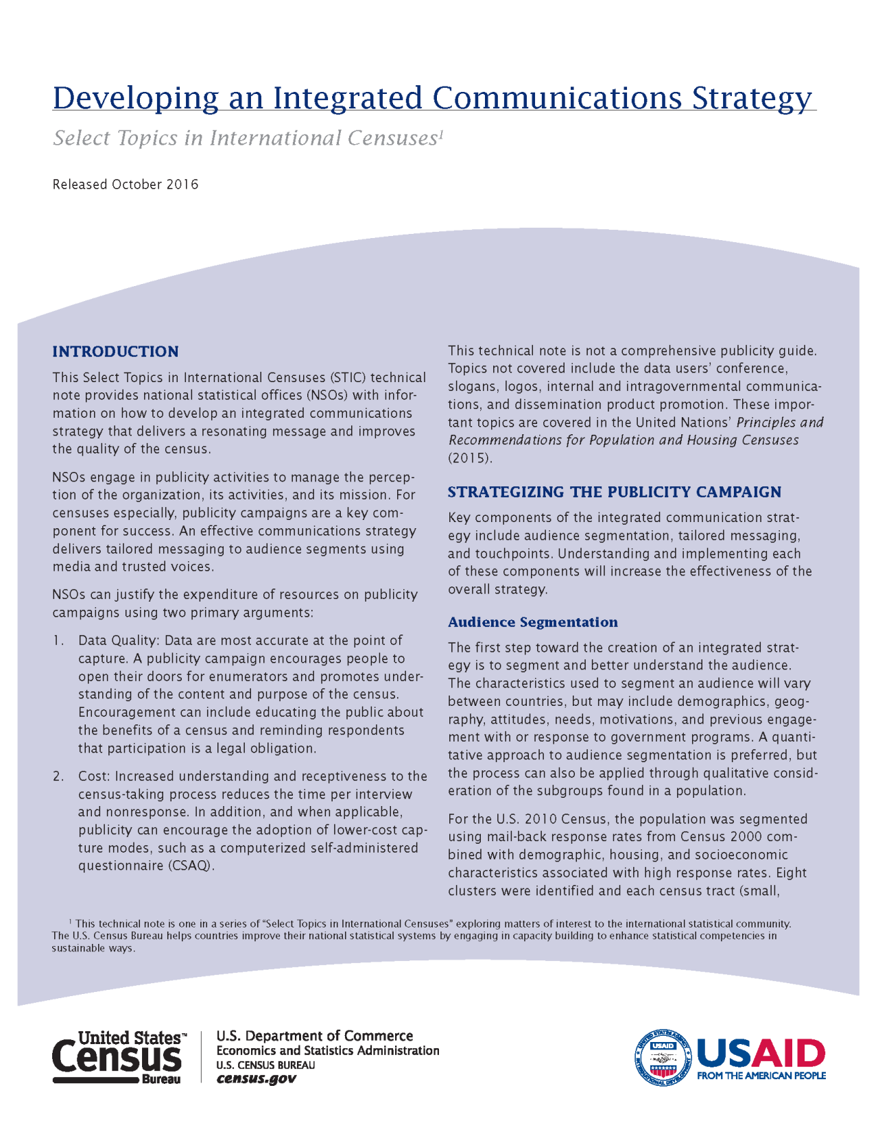 Developing an Integrated Communications Strategy