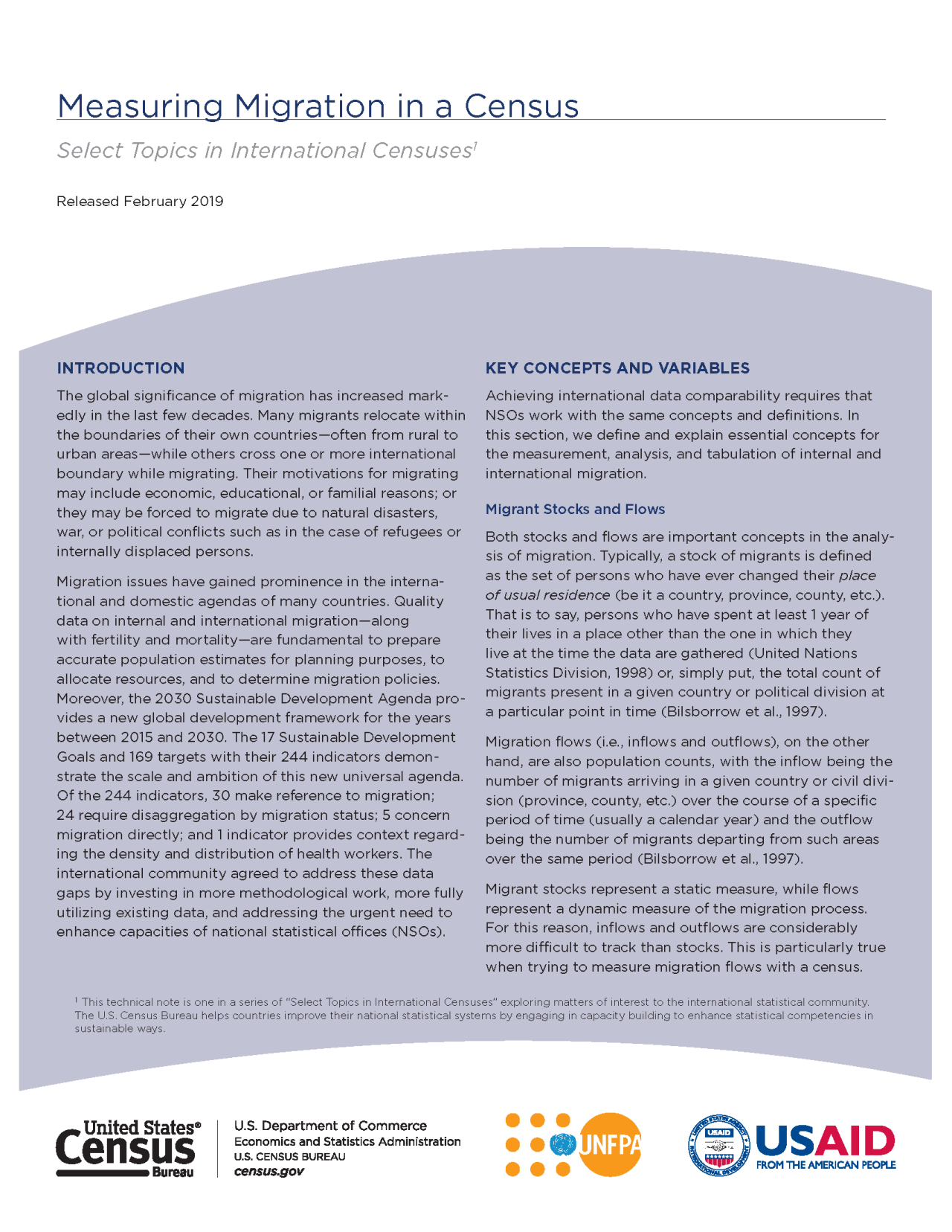 Measuring Migration in a Census