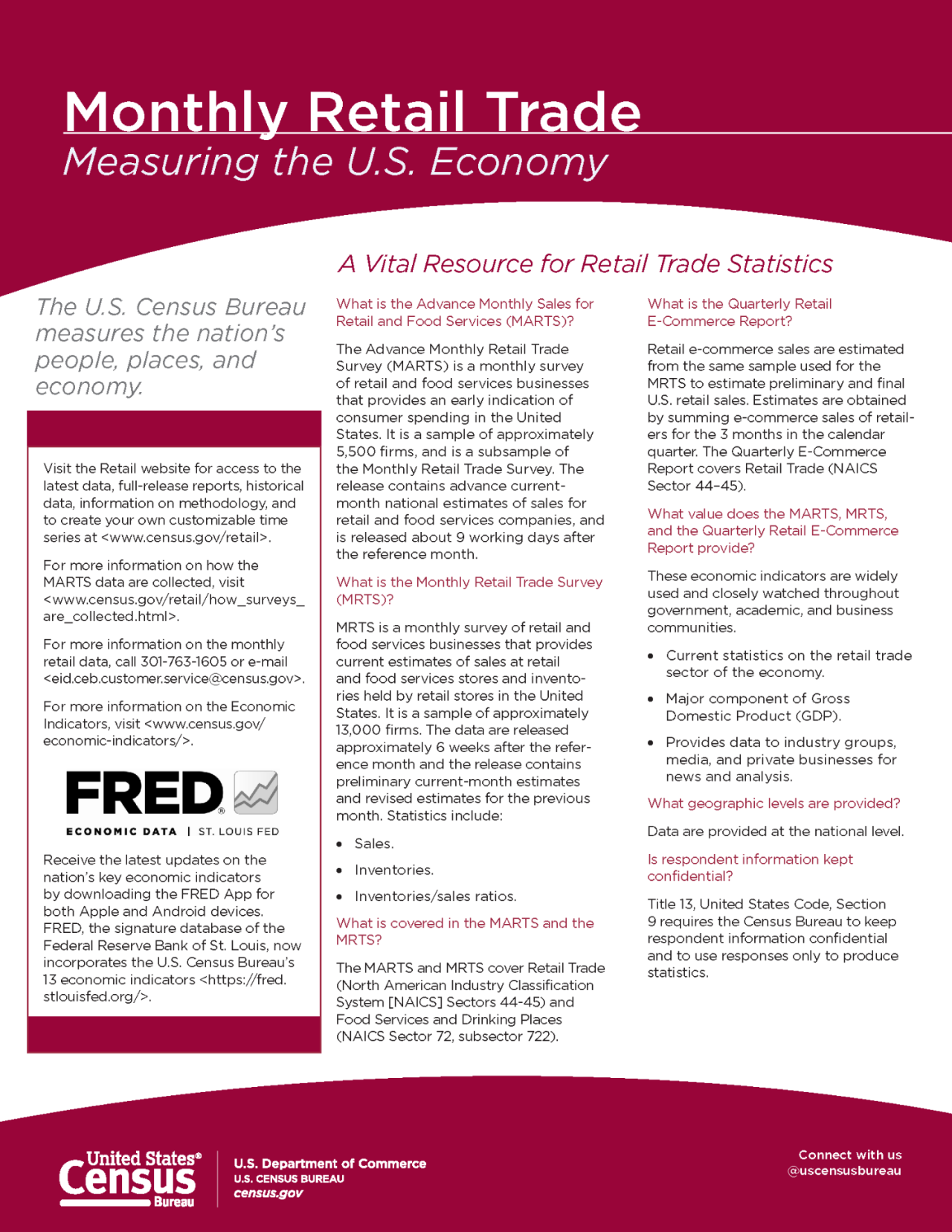Monthly Retail Trade - Flyer Page 1